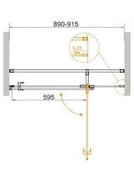 ������� ����� CEZARES VALVOLA (890-915x1950) B-1-90-C-Cr ������ ����������, ������� ����