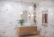 Керамогранитная плитка Staro Palacio Majestic White Polished (600х1200х9) мрамор, белая (кв.м.)