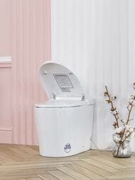 Унитаз-биде электронный Swedbe Smart 418х480х670 напольный, подсветка, белый 0500