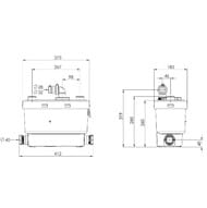 Насос SFA SANISPEED 373х185х275 для душа, ванны, умывальника, биде, стиральной и посудомоечной машины