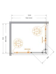 ������� ������ CEZARES RELAX (900�1200�2000) RELAX-304-AH-2-120/90-C-GM ������ ����������/����.�����