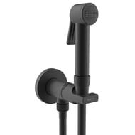 Смеситель с гигиеническим душем Bossini Paloma Apice E34002B.073 держатель, шланг 1250мм, черный мат