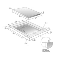 ������������ �������� ������ De Dietrich (900�410) 4 ���� �������, horiZone, ������ DPI7766XP