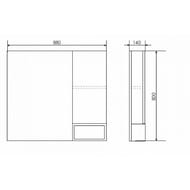 �������-���� COMFORTY �����-90 (750�800�140) ���������, ��� ������� 00004136265