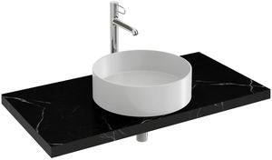 Столешница Jacob Delafon Odeon Rive Gauche 100см, материал CaroCeram, темный мрамор EF46-1000-L81