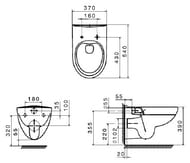 Комплект Инсталляция ROCA+унитаз ROCA Victoria Rimless+Сиденье тонкое с микролифтом 893105010