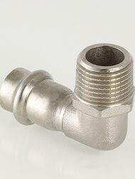 Пресс угольник VALTEC 22х3/4"Н, 90° нерж. сталь, VTi.953.I.002205