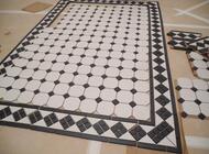 Керамогранитная плитка Top Cer White Octagon 4416 OCT14-1Ch (300х300) белая+черная (кв.м.)