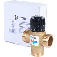 Термостатический смесительный клапан STOUT 1" для систем отопления и ГВС, 1,6 м3/ч SVM-0120-166025