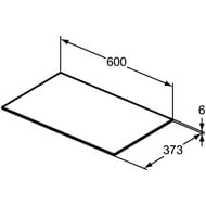 ���������� ��� ����� 60 Ideal Standard CONCA (600x373x6) ������������, calacatta marble T4344DH