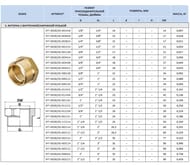 Футорка STOUT 3/4"Нх1/2"В, никель, арт.SFT-0029-003412