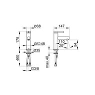 ��������� ��� �������� Keuco IXMO PURE 94 ��,�������������,��� �./��.,���� 59502011100