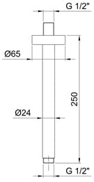 ���������� ��������� �������� ���� Fantini AA/27, 45 ��,� ��������,����. PVD Matt Gun Metal 81P58058