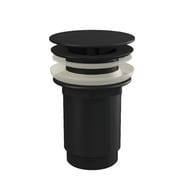 Донный клапан RAVAK X01762 фиксированный, G 5/4" без перелива, черный матовый