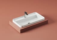 Раковина ArtCeram Fuori Scala 800х450 врезная/накладная, белый глянец TFL035 01; 00