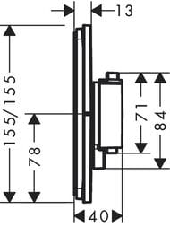 ��������� Hansgrohe ShowerSelect Comfort E 15572000 ��������� ������������, ����