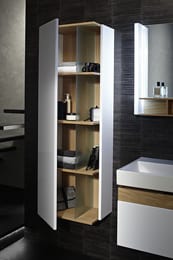 Пенал Jacob Delafon TERRACE (500х350х1500) EB1179G-274 левый, черный лак