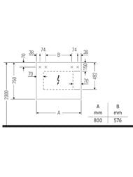 ���������� ���� Duravit Qatego 800�750�155�� ���������, � ����������, �������, ����� QA7151018180010