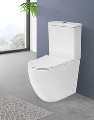 Унитаз-компакт BelBagno Amanda (385х620х845) горизонтальный выпуск, белый BB051CPR+BB051T