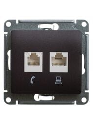  Systeme Electric Glossa   RJ45 + RJ45 .5E   GSL000885KK