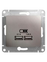 ������� Systeme Electric GLOSSA USB ������� 5B/2100mA GSL001233