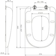 Сиденье для унитаза AM.PM Sensation C307851WH быстросъемное, с микролифтом