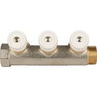 Коллектор распределительный STOUT 3/4", 3 отвода 3/4"ЕК SMB 6851 343403