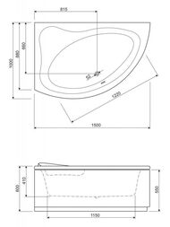 ����� ��������� CEZARES TEBE 150�100 �������������, ������������� TEBE-150-100-41-L
