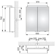 �������-���� Keuco Royal L1 650�742�150 ���������, ������, �������, ����� ��� ������� 13602171302