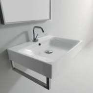 Раковина Kerasan Cento 353001*1 500х450мм, накладная, с отверстием под смеситель, белый