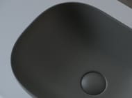 Раковина накладная Ceramicanova Element 455х325х135 прямоугольный,темный антрацит матовый CN6009MDH
