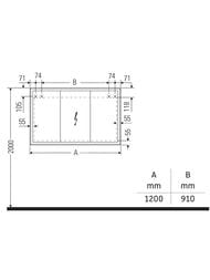 - Duravit L-Cube 1200700154 , , 4 ,  LC7553018180000