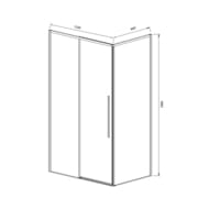 ������� ������ Vincea Slim-N 1100x2000x900 VSR-4SN9011CGB ������������� ������