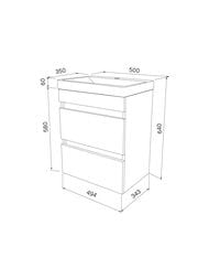 ����� � ������������ IDDIS Zodiac 500�350�640 ���������, 2 �����, ����� ZOD5CB0i95K