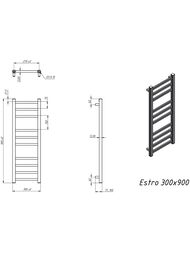 GROTA ESTRO  ""  300x900 ., ., /. . D-1/2"