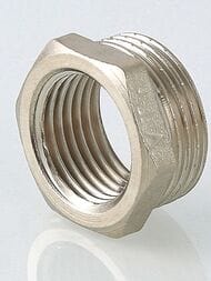 Футорка VALTEC  3/4"Н х 1/2"В латунь никелированная, VTr.581.N.0504