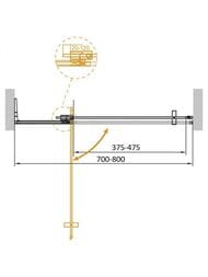 ������� ����� CEZARES SLIDER (700-800�1950) B-1-70/80-BR-Cr ������ ������, ������� ����