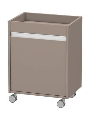 Тумба мобильная Duravit Ketho 500х670х360 петли слева, базальт мат. KT2530L4343