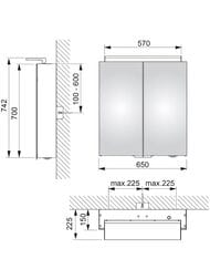 �������-���� Keuco Royal L1 650�742�150 ���������, ������, �������, ����������� 13602171301