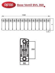 �������� ��������������� Rifar Base Ventil BVL 350 ������ ����� �����������, 13 ������, 1807 ��