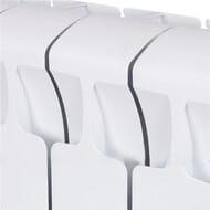 Радиатор биметаллический RIFAR Monolit 350 (425х800х100) 10 секций, 1380Вт, бок.подкл, белый