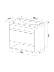 ����� � ������������ IDDIS Zodiac X 710�465�589 ���������, 1 ����, ����� ZDX70WNi95K