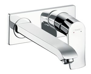Смеситель Hansgrohe Metris 31086000 для умывальника, встраиваемый, двухсекционный, излив 225мм,хром