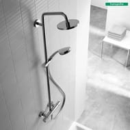 Душевая система Hansgrohe Croma 220 Showerpipe 27223000 термостат, верхний/ручной душ, цвет: хром