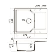 ����� Omoikiri YONAKA 65-SA (650�510�207) �������, ���������, ������� 4993415