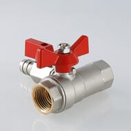 Кран дренажный 1/2"В-1/2"В. VALTEC BASE шаровой с обратным клапаном, VT.248.N.04