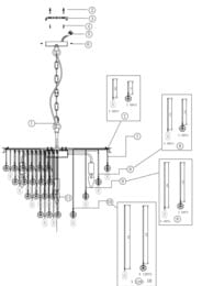 ��������� ���������� Maytoni Linn (����) MOD091PL-07CH, IP20, E14�7, ����