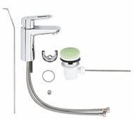 Смеситель Grohe BauLoop 23335 для умывальника, донный клапан, однозахватный