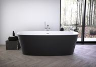 Ванна акриловая Ideal Standard Lux DEA 1800х800х610 отдельностоящая, с обвязкой, черная K8721V3