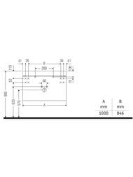 ����� c ��������� Duravit Brioso (1000�480�613) ���������, 1 ���.��� ����., ����� ������ BR4607O1022